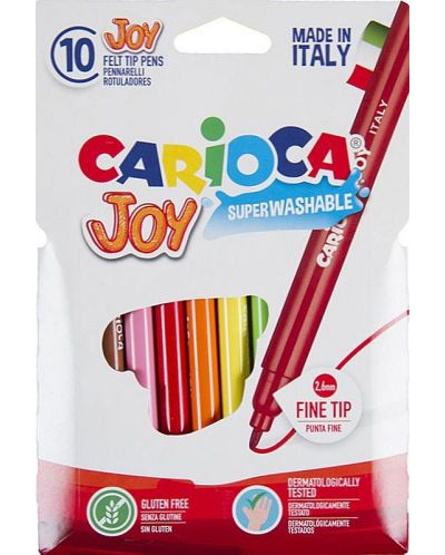 Set carioci superlavabile Carioca Joy - 10 culori - 1