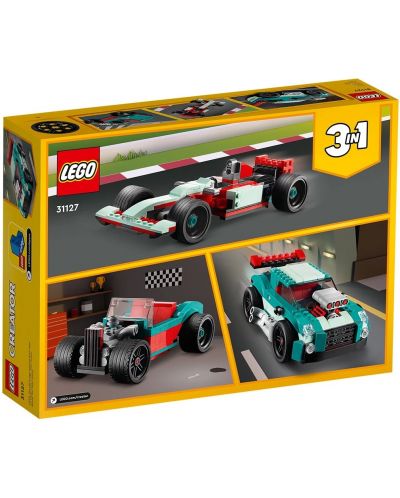 Constructor 3 în 1 LEGO Creator - Masina de curse pe sosea (31127)	 - 3