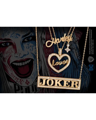 Set colier The Noble Collection DC Comics: Batman - Harley Loves Joker - 2