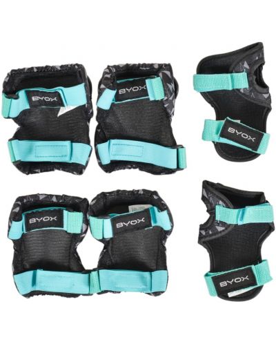 Set de protectori pentru copii Byox - Dazzle, class B, 25-50 kg, verde - 2