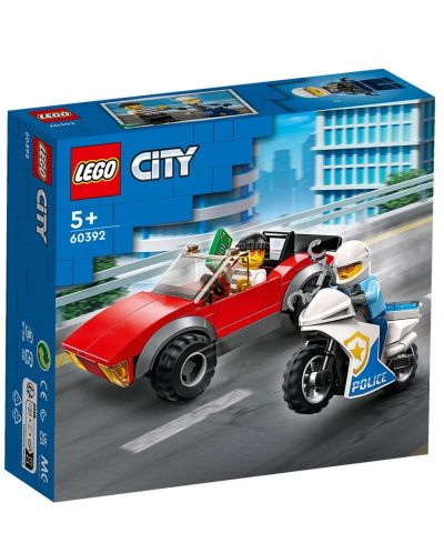 LEGO City - Urmărire cu motocicleta poliției (60392) - 1