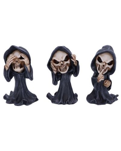 Set de statuete Nemesis Now Adult: Humor - Three Wise Reapers, 11 cm - 1