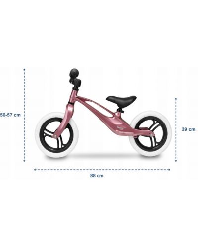 Bicicleta de echilibru  Lionelo - Bart, roz metalic - 4