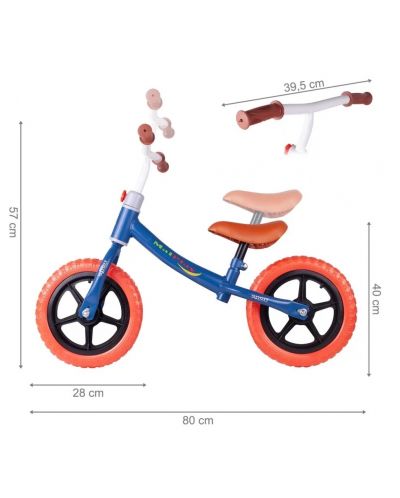 Bicicleta de echilibru  MalPlay - Albastru și roșu - 2