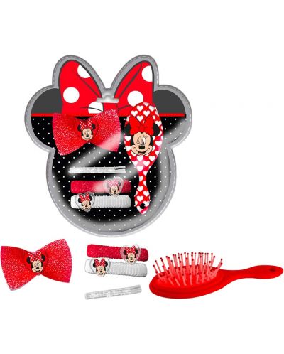 Set de modă pentru copii  Coriex - Minnie, accesorii de păr cu perie - 1