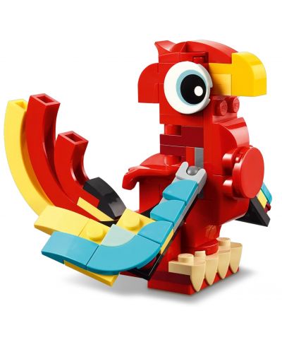 Constructor LEGO Creator 3 în 1 - Dragon roșu (31145) - 4