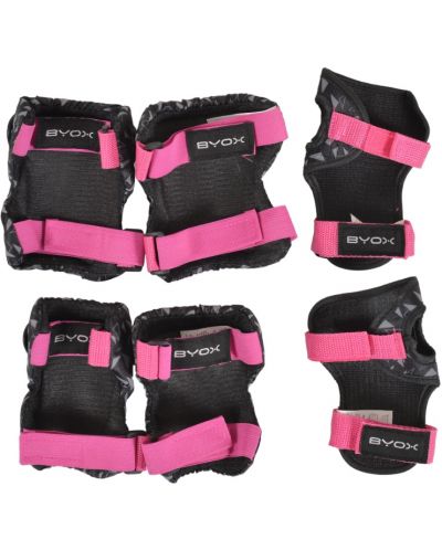 Set de protectori pentru copii  Byox - Dazzle, class B, 25-50 kg, roz - 2