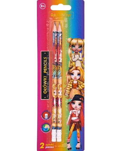 Set creioane grafit Astra Rainbow High - HB, 2 buc. - 1