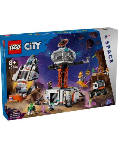 Constructor LEGO City - Baza spațială și locul de rachete (60434) - 1