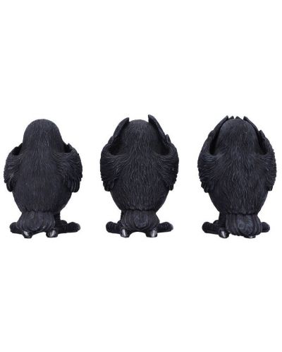 Set de statuete Nemesis Now Adult: Humor - Three Wise Ravens, 8 cm - 3