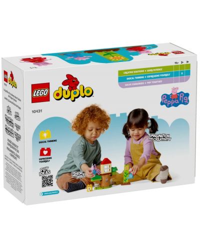 Constructor LEGO Duplo - Grădina și casa din copac a Purcelușei Peppa (10431) - 1