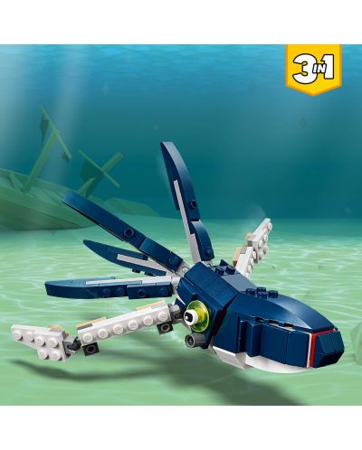 Constructor 3 în 1 LEGO Creator - Creaturi marine din adancuri (31088) - 4