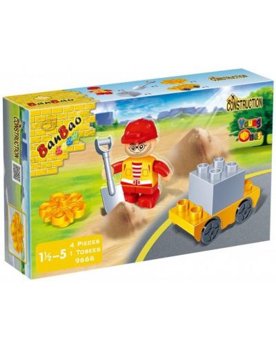Constructor BanBao Young Ones - Construction Worker, 4 pieces - 1
