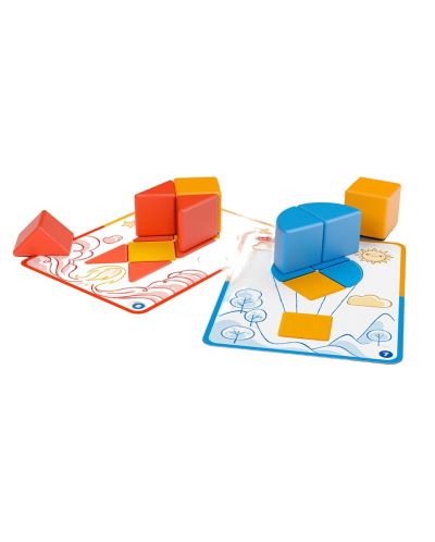 Set de cuburi magnetice și carduri Geomag - Magicube, 16 părți - 4