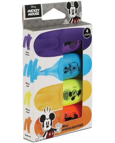 Cool Pack Disney - Mickey Mouse set de markere de text, 4 bucăți - 1
