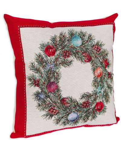 Fetă de pernă Rakla - Christmas wreath, 47 х 47 cm - 1