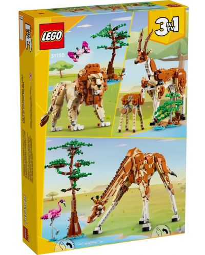 Constructor LEGO Creator 3 în 1 - Animale de safari (31150) - 10