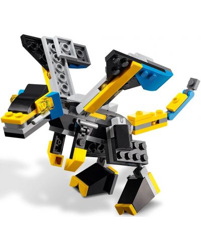 Constructor 3 în 1 LEGO Creator - Super Robot (31124)	 - 5