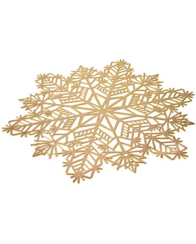 Suport de masă ADS - Snowflake, 38 cm, auriu - 2
