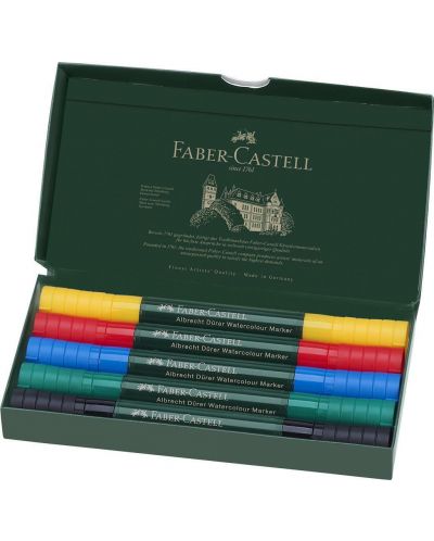 Set de markere acuarelabile Faber-Castell Albrech Dürer - 5 culori - 2