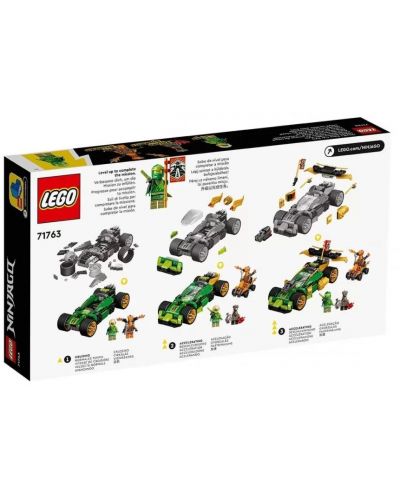 Set constructie Ninjago - Lego Masina de curse EVO a lui Lloyd (71763) - 2