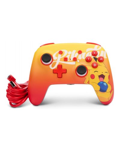 Controller PowerA - Enhanced, cu fir, pentru Nintendo Switch, Pokemon: Oran Berry Pikachu - 6