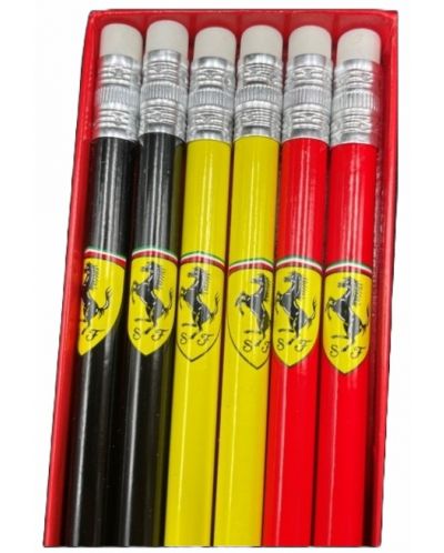 Set de creioane colorate Ferrari - 6 culori - 2