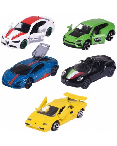 Set carucioare Majorette - Dream Cars Italy, 5 buc - 1