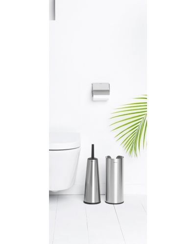Set de 3 accesorii pentru toaletă Brabantia - ReNew, Matt Steel - 4