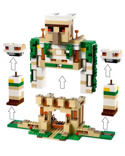 Constructor LEGO Minecraft - Cetatea Golemului de Fier (21250) - 4