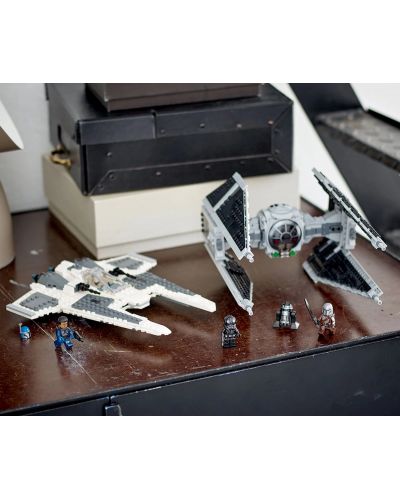 Constructor LEGO Star Wars - Mandalorian Fang Fighter vs. TIE Interceptor (75348) - 10