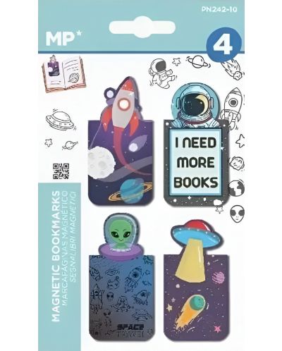 Set semn de carte magnetice MP - Space, 4 buc. - 1