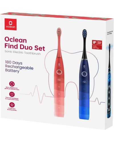 Set Oclean - Find Duo, roșu/albastru - 4