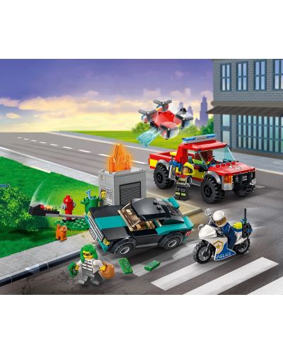 Constructor Lego City - Stingere de incendiu si urmarire politista (60319) - 4