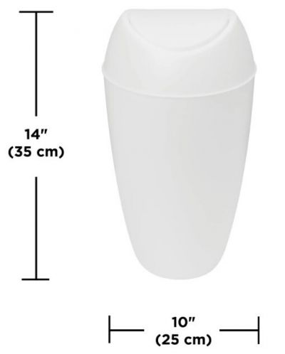 Coș de gunoi Umbra - Twirla, 9 l, alb - 4