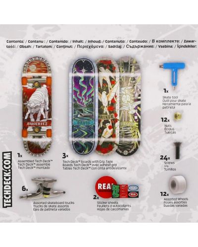 Set de skateboard-uri pentru degete  Tech Deck - Real - 2