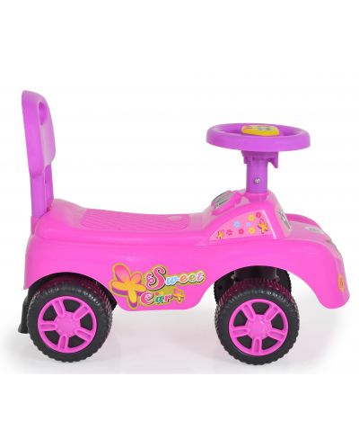Mașina de împins Moni Toys - Keep Riding, roz - 3