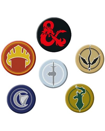 Set de insigne ABYstyle Games: Dungeons & Dragons - Factions	 - 1