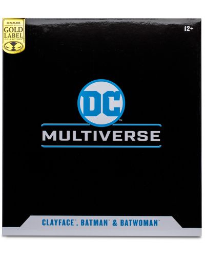 Set figurine de acțiune McFarlane DC Comics: Multiverse - Clayface, Batman & Batwoman (DC Rebirth) (Gold Label), 18 cm - 10
