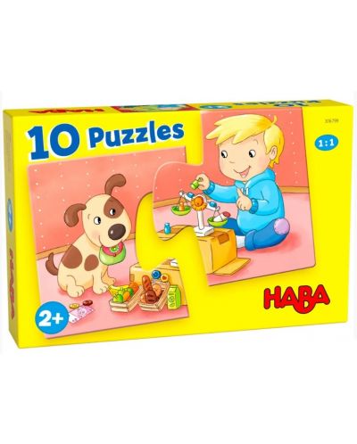 Set puzzle Haba - My Toys, 10 piese  - 1