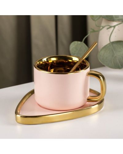 Set pentru bauturi calde Morello - Pink Leaf, 240 ml, 3 părți - 2