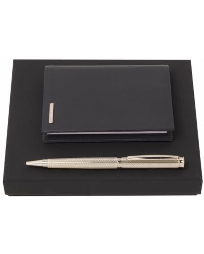 Set stilou și caiet Hugo Boss Sophisticated - Negru și auriu - 1