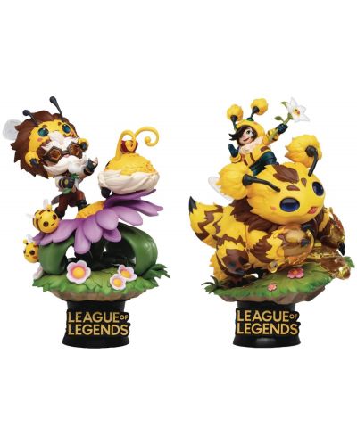 Set de statuete Beast Kingdom Games: League of Legends - Nunu & Beelump & Heimerstinger, 16 cm - 1