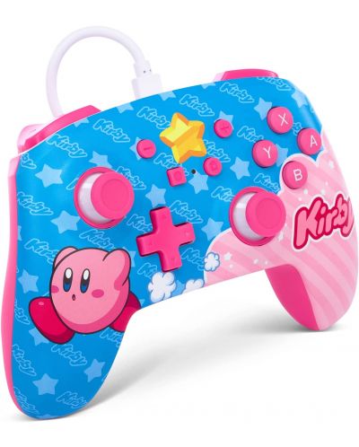 Controler PowerA - îmbunătățit, cu fir, pentru Nintendo Switch, Kirby - 2