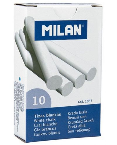 Set creta Milan - 10 bucati, albe - 1