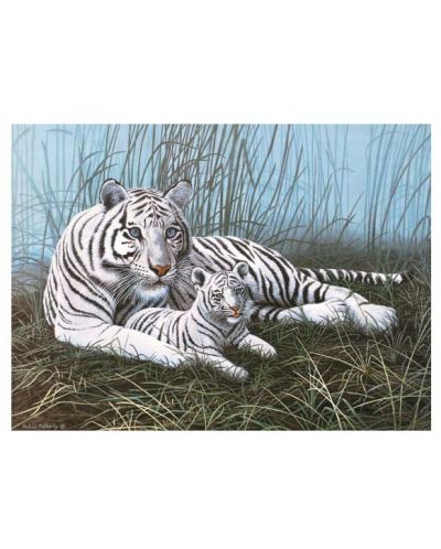 Set de pictură cu vopsele acrilice Royal - Tigri albi, 39 x 30 cm - 1