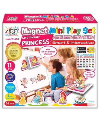 Jagu Set - Jucării magnetice vorbitoare, prințese, 11 piese - 1