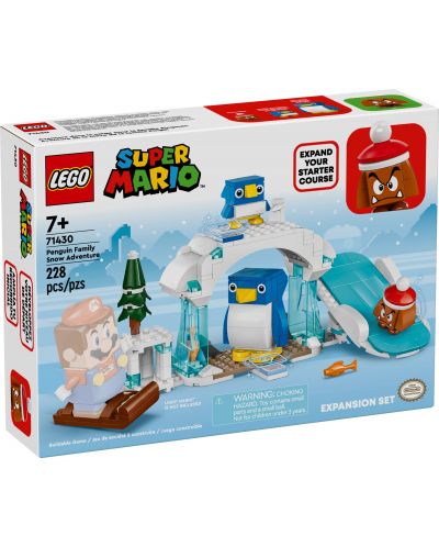 Constructor de adăugare LEGO Super Mario - Aventura înzăpezită a pinguinilor (71430) - 1