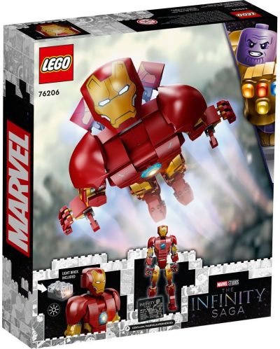 Constructor  Lego Marvel - Avengers Classic, Omul de fier (76206)	 - 4