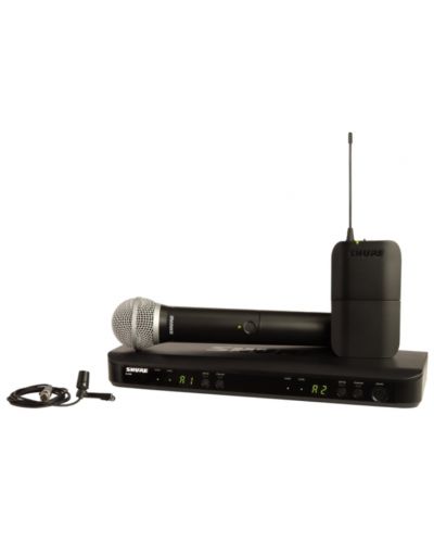 Microfon wireless Shure - BLX1288E/CVL-K3E CVL PG58, negru - 1